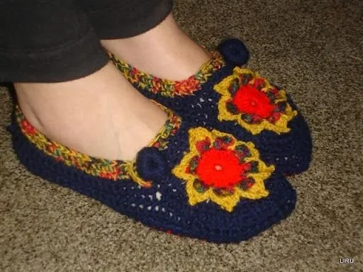 Patron zapatillas ganchillo - Imagui