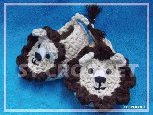 Zapatos/ Escarpines Para Bebes. Tejido A Crochet. Animales ... Zapatos/ Escarpines Para Bebes. Tejido A Crochet. Animales ...
