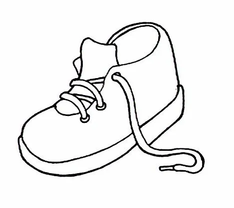 Zapatos de niña para colorear - Imagui