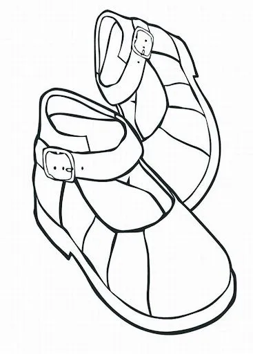 ZAPATOS DE NIÑO PARA COLOREAR | Dibujos para colorear ZAPATOS DE NIÑO PARA COLOREAR | Dibujos para colorear