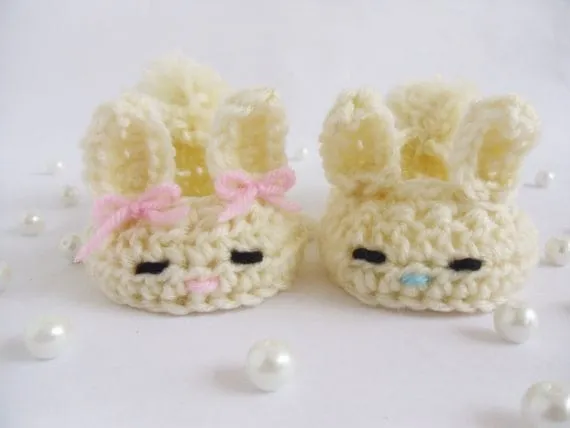 Zapatos Tejidos para Bebé Estilo Pantuflas de por KaelestisCrochet Zapatos Tejidos para Bebé Estilo Pantuflas de por KaelestisCrochet