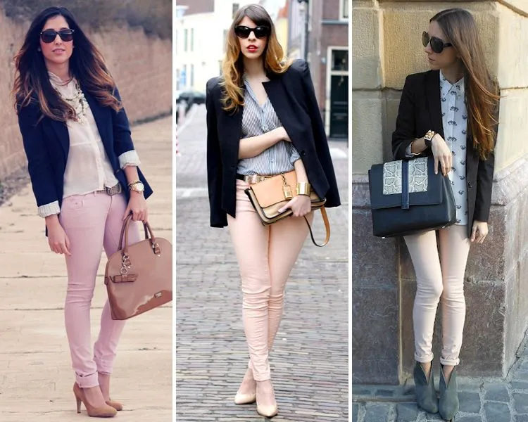ZARA is the new black: Los pantalones pitillos en color rosa pastel