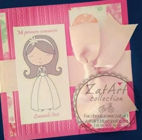 zatart: Invitaciones para primera comunión de Consuelo Ines.