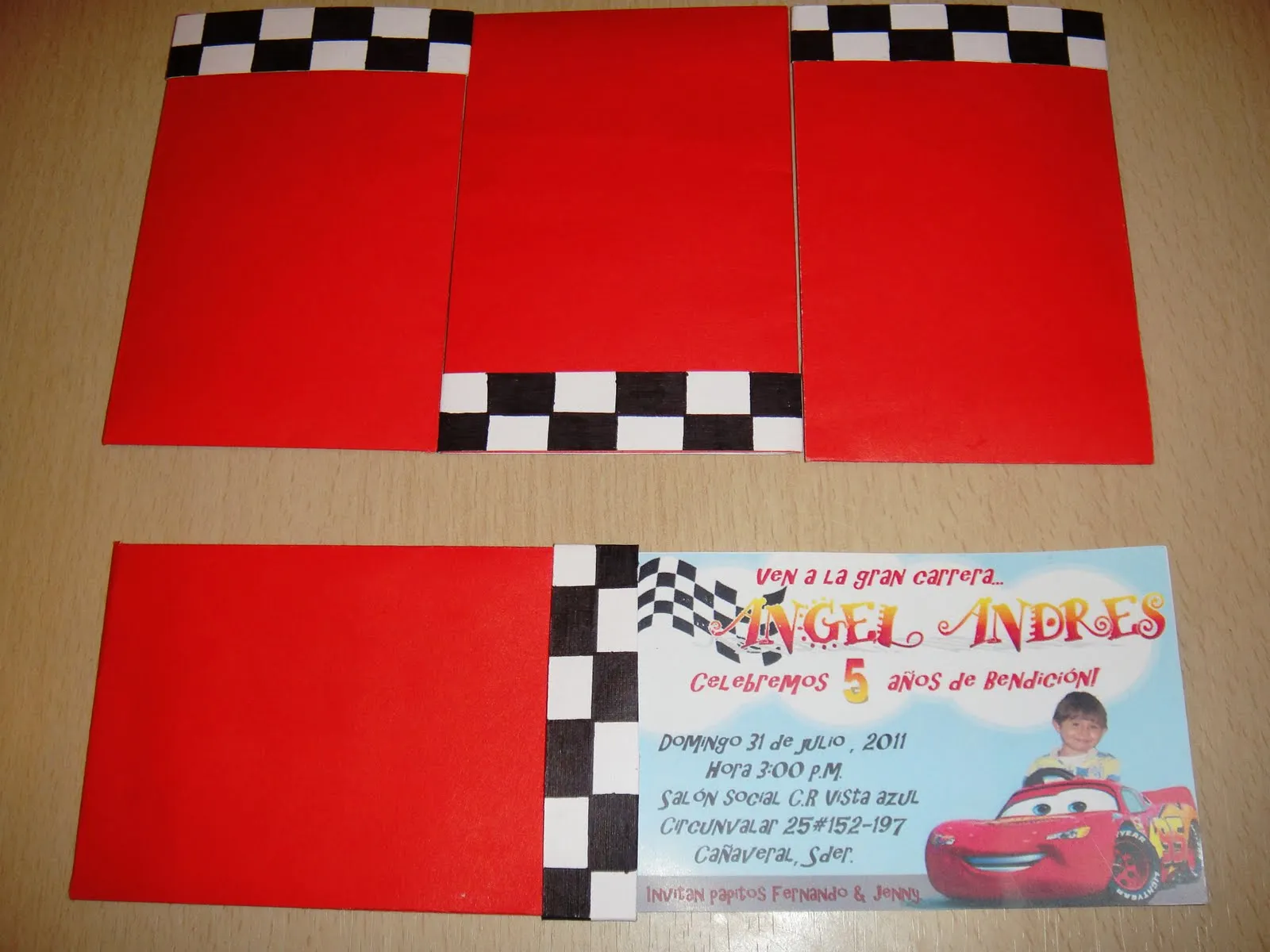 zatart: Invitaciones de cumpleaños de Cars para Angel Andres Castillo! zatart: Invitaciones de cumpleaños de Cars para Angel Andres Castillo!