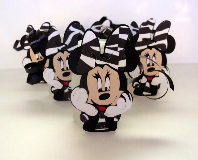 Blue Sky Girls: Zebra Print Minnie Mouse Bubble Blue Sky Girls: Zebra Print Minnie Mouse Bubble