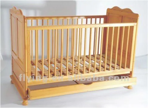 Nueva zelanda de pino cuna de madera con cajón-Cunas para bebes ...