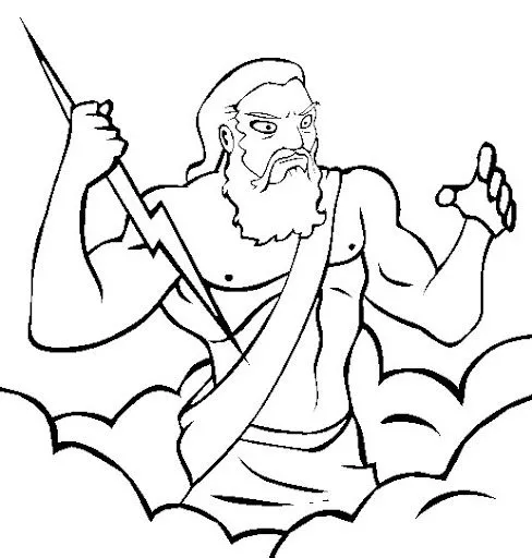 COLOREAR DIBUJOS DE ZEUS