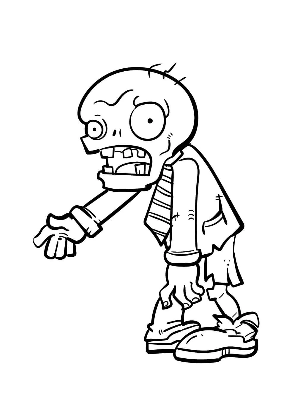 Zombi básico en Plants vs Zombies para colorear, imprimir e dibujar – Dibujos-Colorear.Com Zombi básico en Plants vs Zombies para colorear, imprimir e dibujar – Dibujos-Colorear.Com