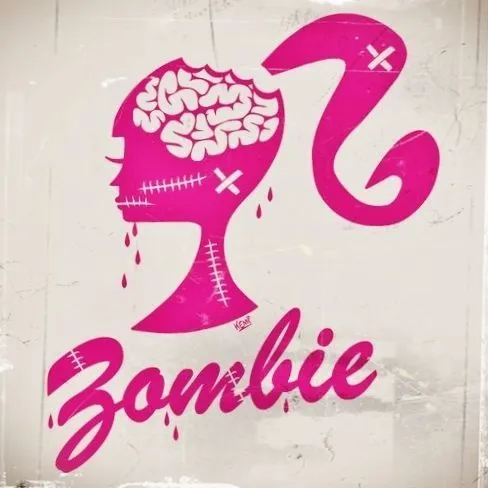 Zombie Barbie Pink Logo | zombies vs. vampires | Pinterest