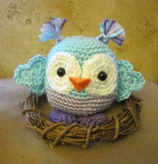 ZONA DE MANUALIDADES: Búhos a crochet