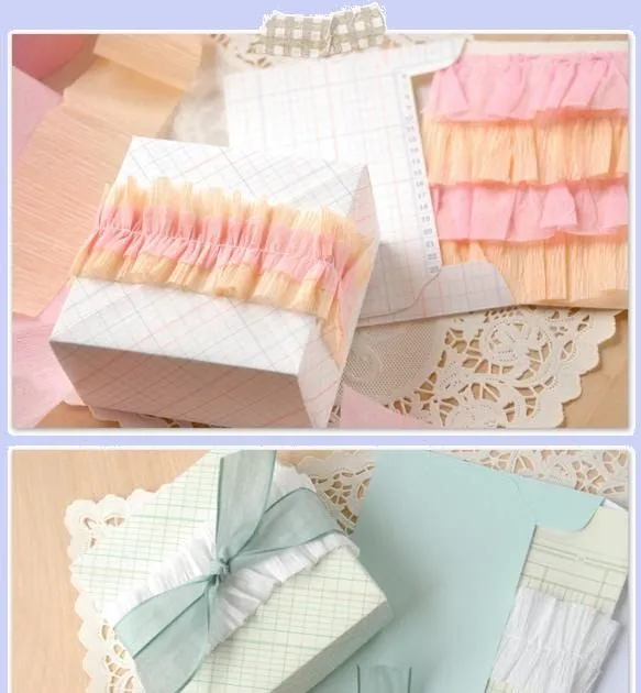 ZONA DE MANUALIDADES: Cajas decoradas con papel crepé fruncido ZONA DE MANUALIDADES: Cajas decoradas con papel crepé fruncido
