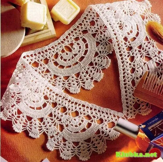ZONA DE MANUALIDADES: Cuello para blusa tejido en crochet ZONA DE MANUALIDADES: Cuello para blusa tejido en crochet