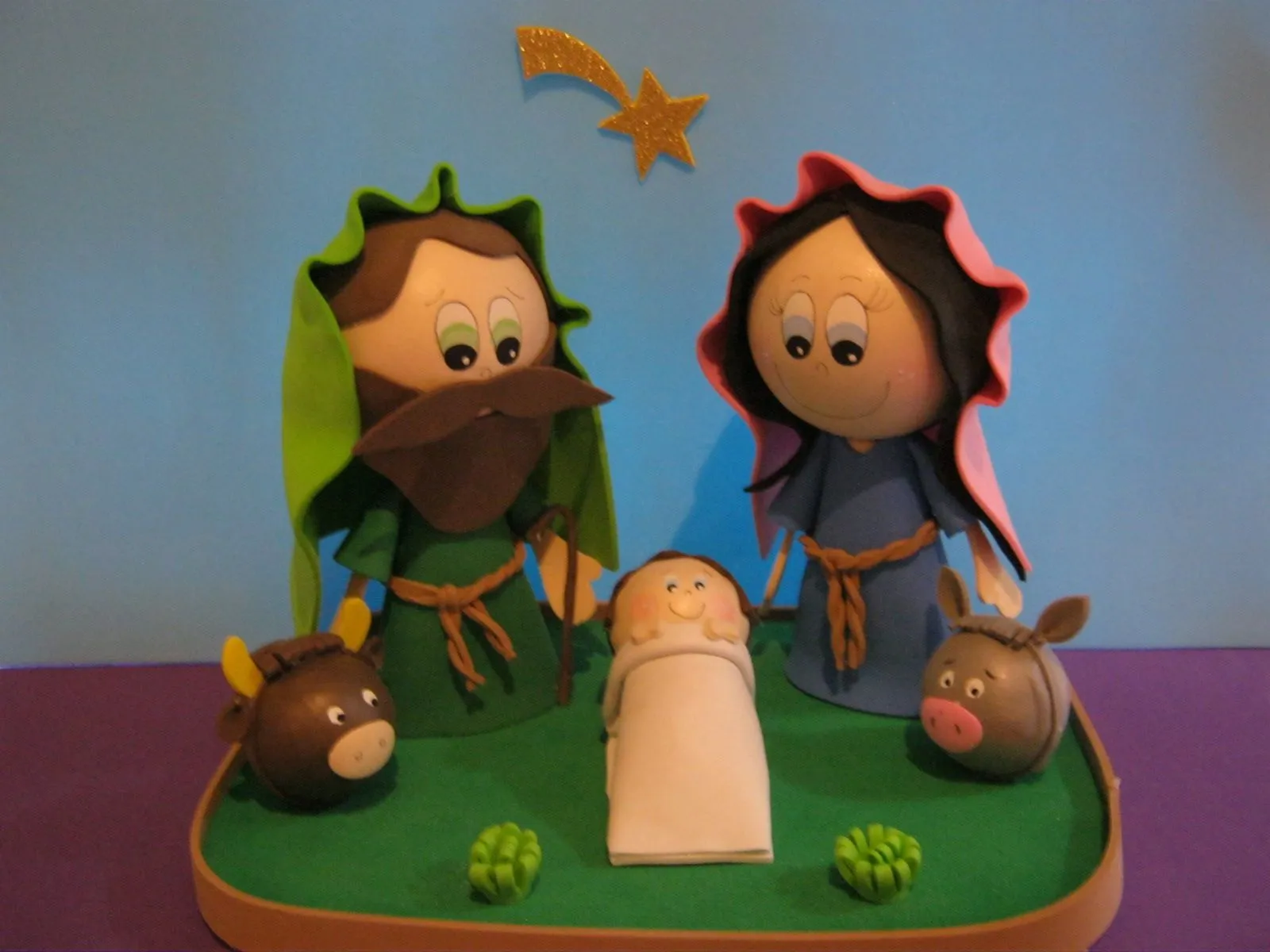 Pesebres en foami - Imagui
