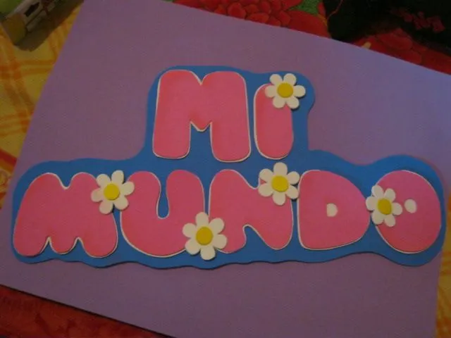 ZONA PURPURA: Foami nombres letras flores fofuchas manualidades ...