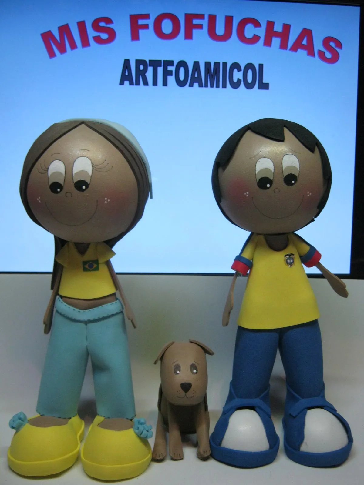 ZONA PURPURA: Nuevas Fofuchas Pareja De Novios y Perrito ...