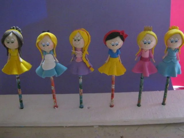 ZONA PURPURA: Patrones Fofulapices Princesas Disney ZONA PURPURA: Patrones Fofulapices Princesas Disney