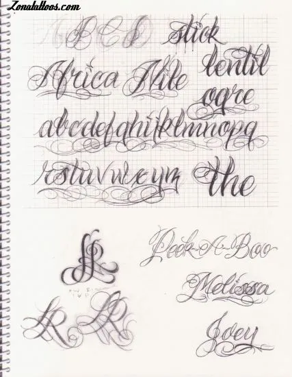 Zonatattoos Ayuda Con Tipo De Letras