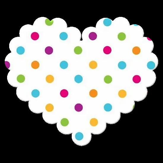 ZOOM DISEÑO Y FOTOGRAFIA: 8 corazones con texturas a lunares