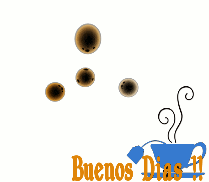 ZOOM FRASES: gif animado de gotas de café