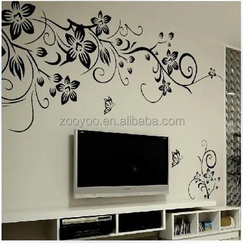 Zooyoo027s pvc extraíble tatuajes de pared decoración salón ... Zooyoo027s pvc extraíble tatuajes de pared decoración salón ...