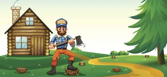La zorra y el leñador. Fábula de Esopo para niños La zorra y el leñador. Fábula de Esopo para niños
