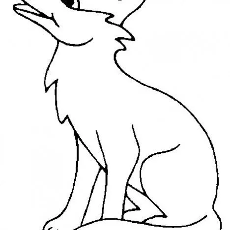 Dibujo para colorear de un zorro - Imagui