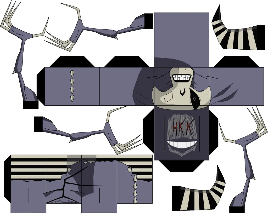 Zs Skayr from Ben 10 Paper Toy | Free Printable Papercraft Templates