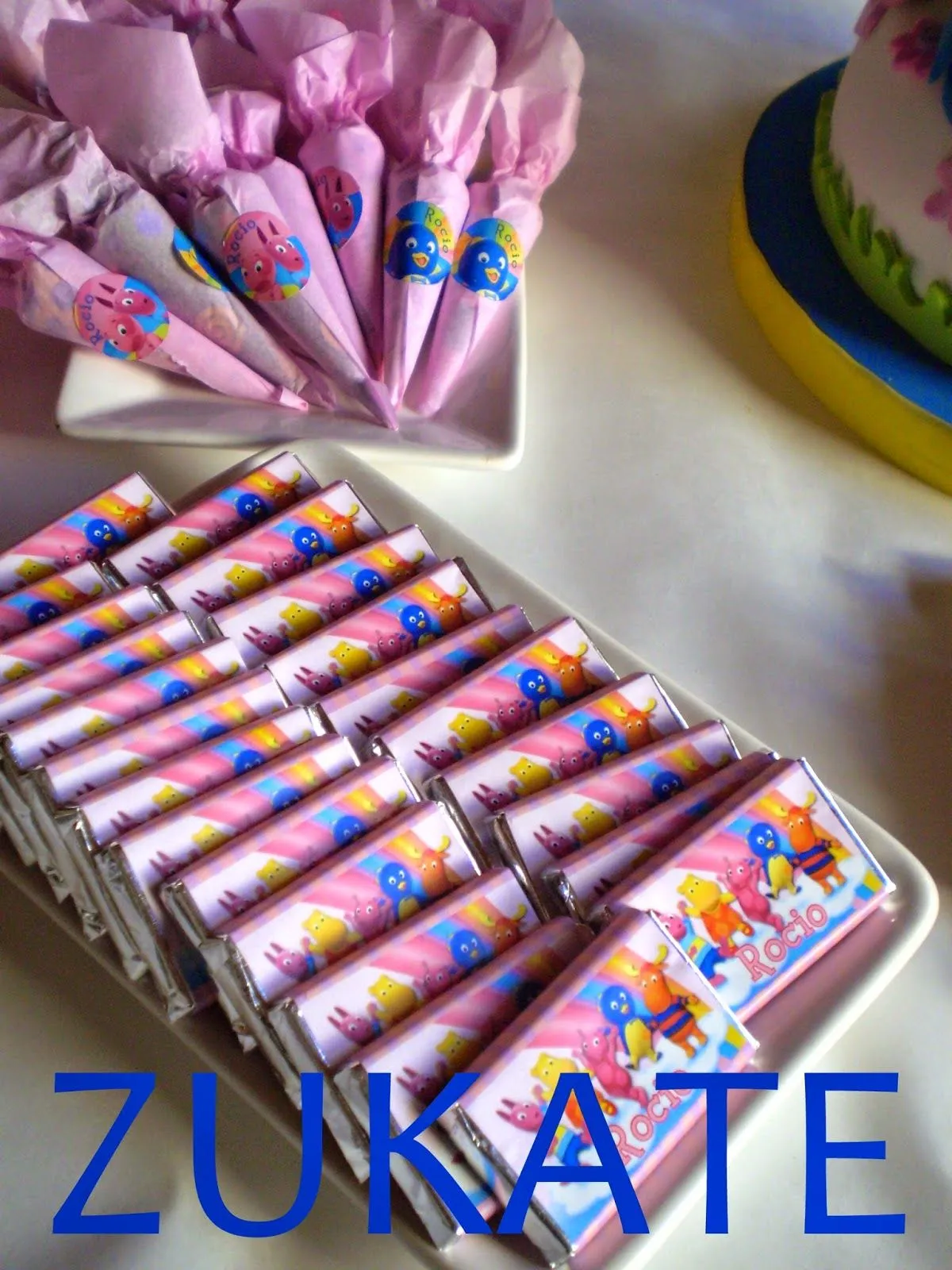 ZUKATE: CANDY BAR BACKYARDIGANS PARA ROCÍO