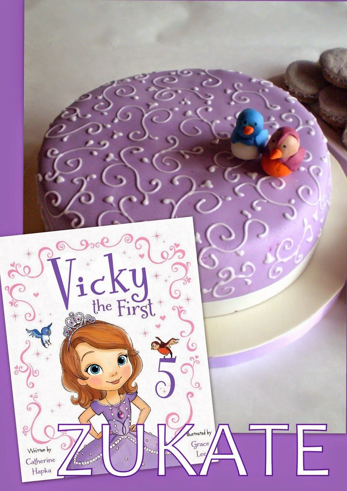 ZUKATE: TORTA DE LA PRINCESA SOFÍA PARA VICKY ZUKATE: TORTA DE LA PRINCESA SOFÍA PARA VICKY