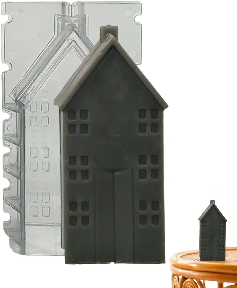 ZUKPUMNE Molde de jabón en Forma de casa - Molde Artesanal para Velas | Molde para Manualidades, ZUKPUMNE Molde de jabón en Forma de casa - Molde Artesanal para Velas | Molde para Manualidades,